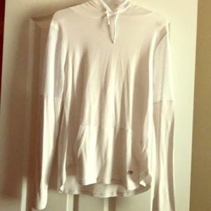 White Marika athletic hoodie